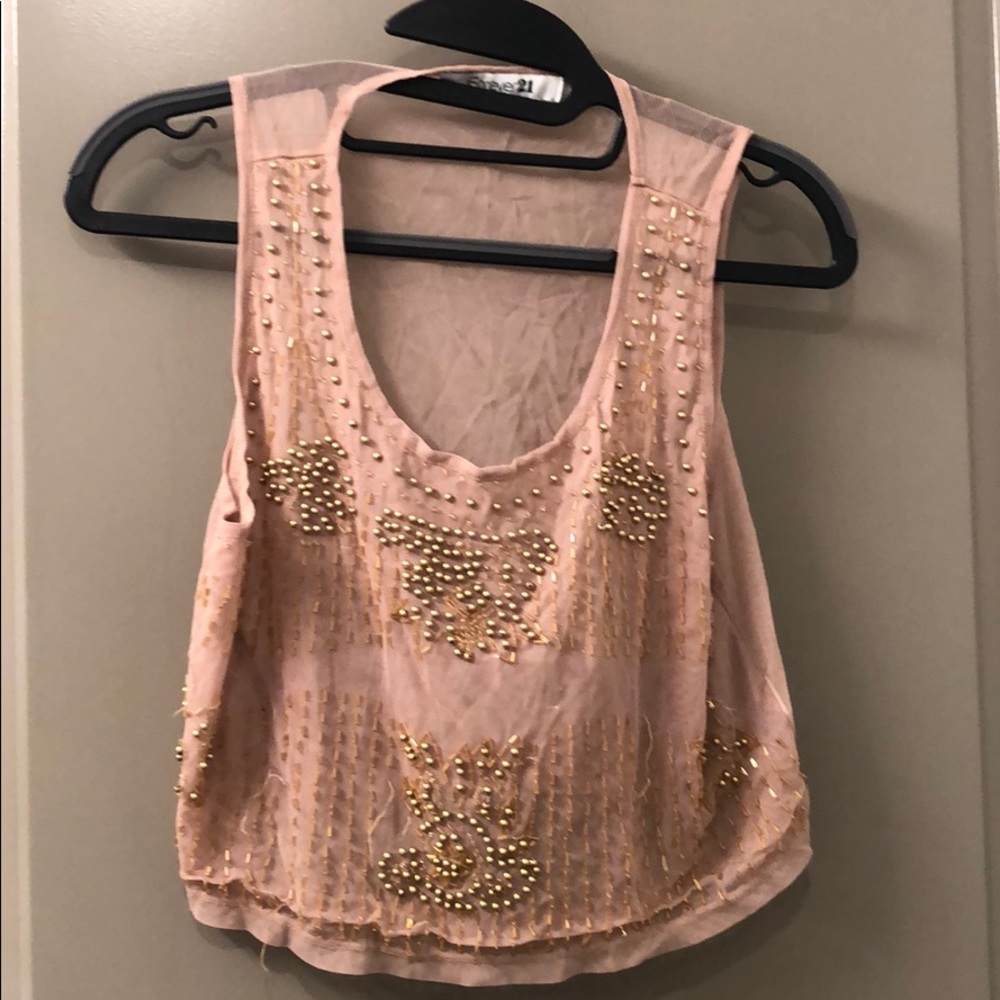 Mesh crop top
